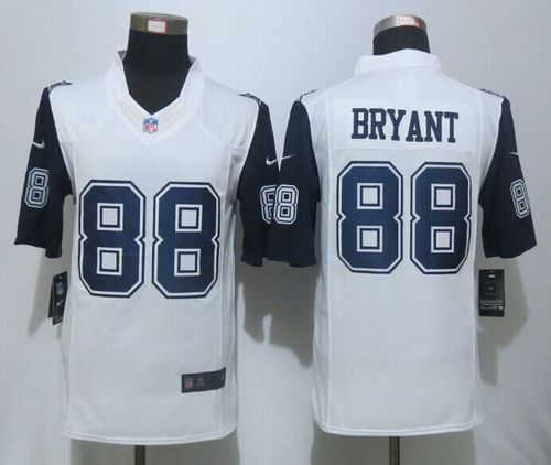 Nike Cowboys #88 Dez Bryant White Mens Stitched NFL Limited Rush