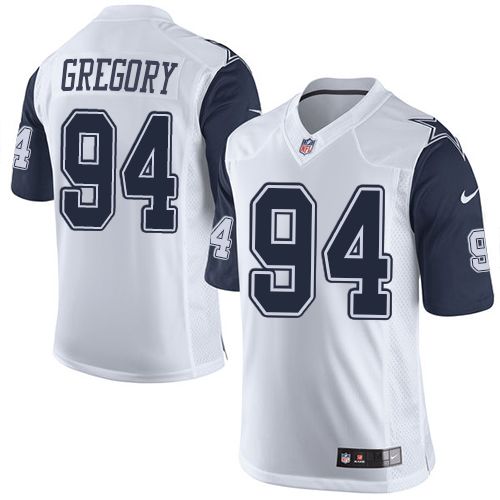 Nike Cowboys #94 Randy Gregory White Mens Stitched NFL Limited R