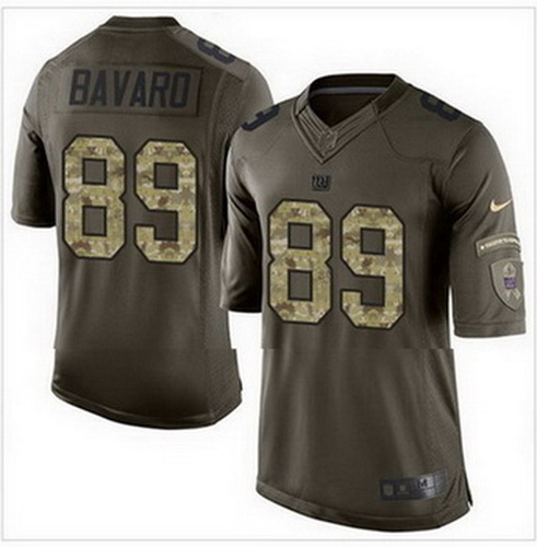 Nike New York Giants #89 Mark Bavaro Green Mens Stitched NFL Limited Salute to Service Jersey