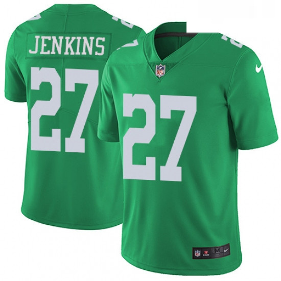 Mens Nike Philadelphia Eagles 27 Malcolm Jenkins Limited Green Rush Vapor Untouchable NFL Jersey