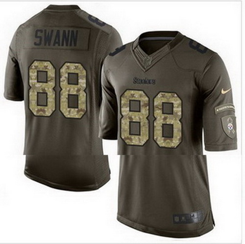 Nike Pittsburgh Steelers #88 Lynn Swann Green Mens Stitched NFL 
