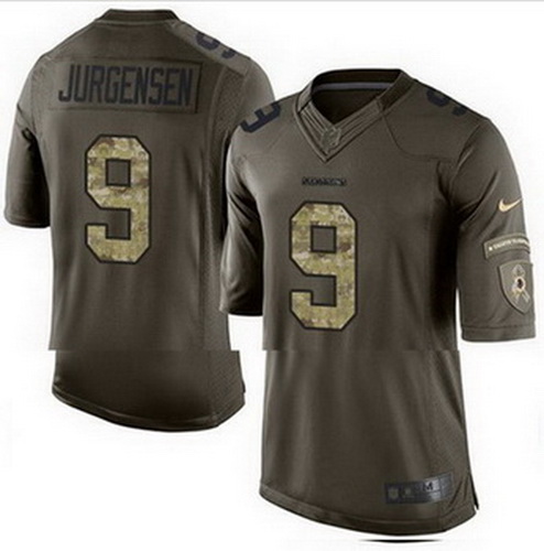 Nike Washington Redskins #9 Sonny Jurgensen Green Mens Stitched NFL Limited Salute to Service Jersey