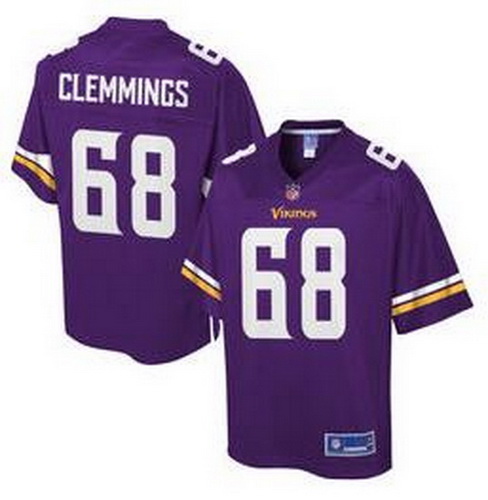 Minnesota Vikings # 68 T J  Clemmings Purple elite Jerseys