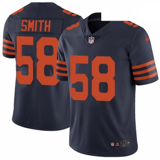 Youth Nike Chicago Bears 58 Roquan Smith Navy Blue Alternate Vapor Untouchable Limited Player NFL Je