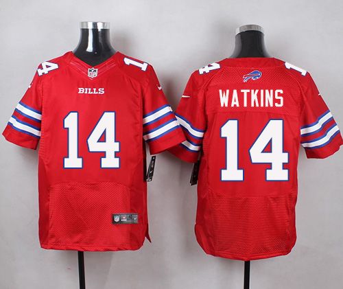 Nike Bills #14 Sammy Watkins Red Mens Stitched NFL Elite Rush Jersey