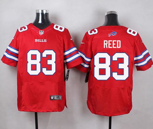 Nike Bills #83 Andre Reed Red Mens Stitched NFL Elite Rush Jerse