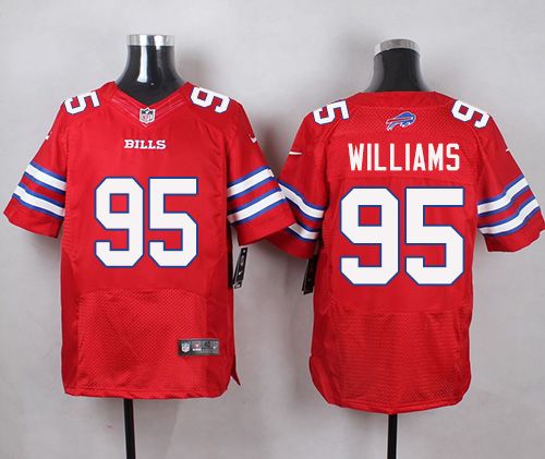 Nike Bills #95 Kyle Williams Red Mens Stitched NFL Elite Rush Jersey