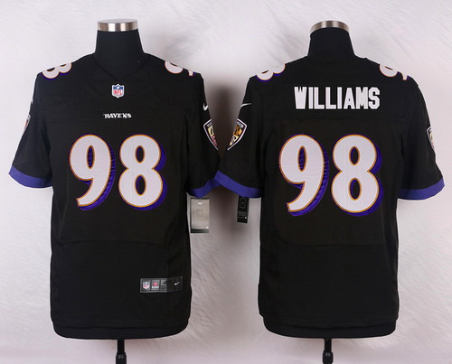 Nike Baltimore Ravens #98 Brandon Williams Black Alternate Mens Stitched NFL New Elite Jersey