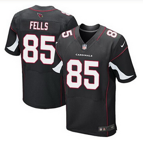 Nike Cardinals #85 Darren Fells Black Alternate Mens Stitched NFL Elite Jersey