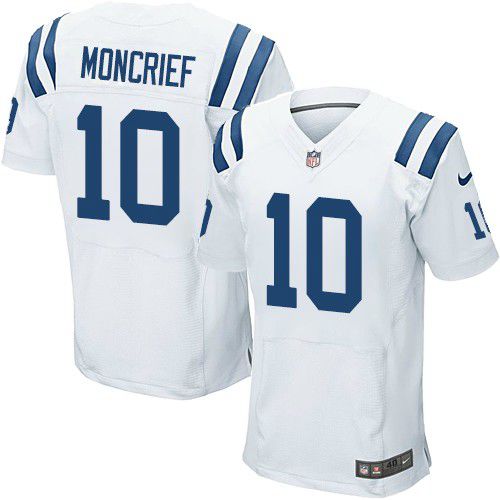 Nike Colts #10 Donte Moncrief White Mens Stitched NFL Elite Jers
