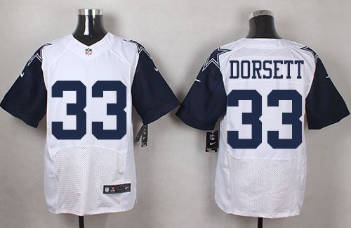 Nike Cowboys #33 Tony Dorsett White Mens Stitched NFL Elite Rush Jerseys