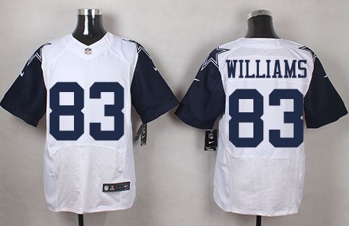 Nike Cowboys #83 Terrance Williams White Mens Stitched NFL Elite Rush Jerseys