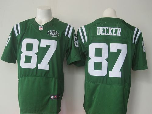 Nike Jets #87 Eric Decker Green Mens Stitched NFL Elite Rush Jersey