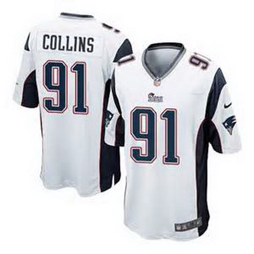 Nike New England Patriots #91 Jamie Collins White Mens Stitched NFL New Elite Jersey