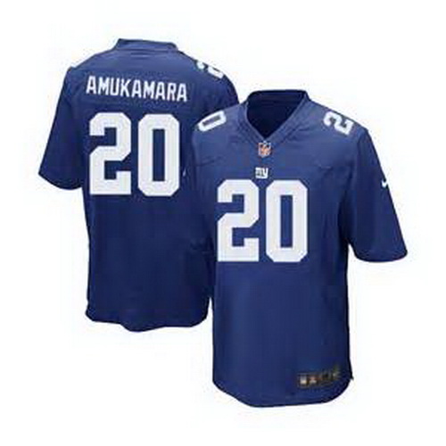 Nike New York Giants #20 Prince Amukamara Royal Blue Team Color Mens Stitched NFL Elite Jersey