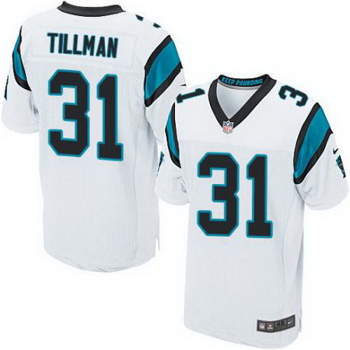 Nike Panthers #31 Charles Tillman White Mens Stitched NFL Elite 