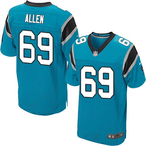 Nike Panthers #69 Jared Allen Blue Alternate Mens Stitched NFL E
