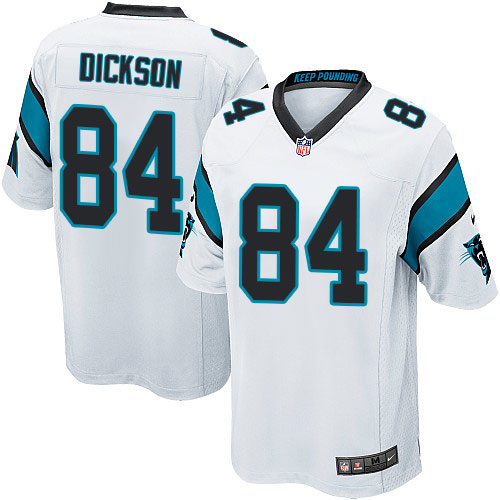 Nike Panthers #84 Ed Dickson White Mens Stitched NFL Elite Jerse