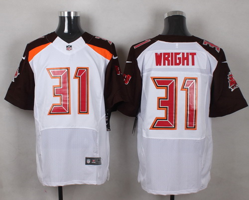 Nike Tampa Bay Buccaneers #31 Major Wright White Mens Stitched NFL New Elite Jersey