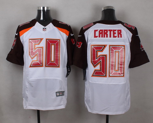 Nike Tampa Bay Buccaneers #50 Bruce Carter White Mens Stitched NFL New Elite Jersey