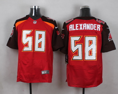 Nike Tampa Bay Buccaneers #58 Kwon Alexander Red Team Color Mens Stitched NFL New Elite Jersey