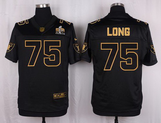 Nike Raiders #75 Howie Long Black Mens Stitched NFL Elite Pro Li