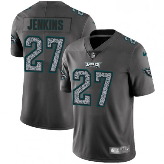 Youth Nike Philadelphia Eagles 27 Malcolm Jenkins Gray Static Vapor Untouchable Limited NFL Jersey