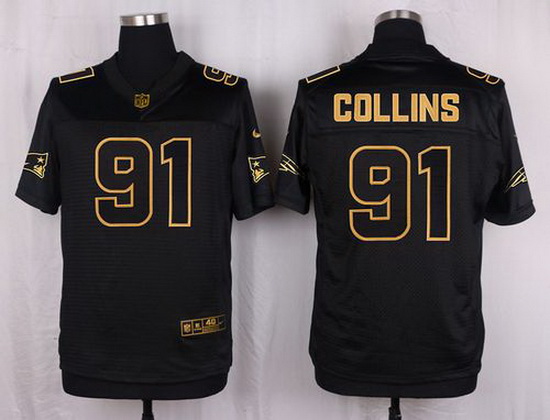 Nike Patriots #91 Jamie Collins Black Mens Stitched NFL Elite Pr