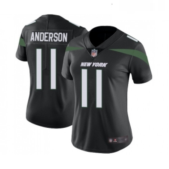 Womens New York Jets 11 Robby Anderson Black Alternate Vapor Untouchable Limited Player Football Jer