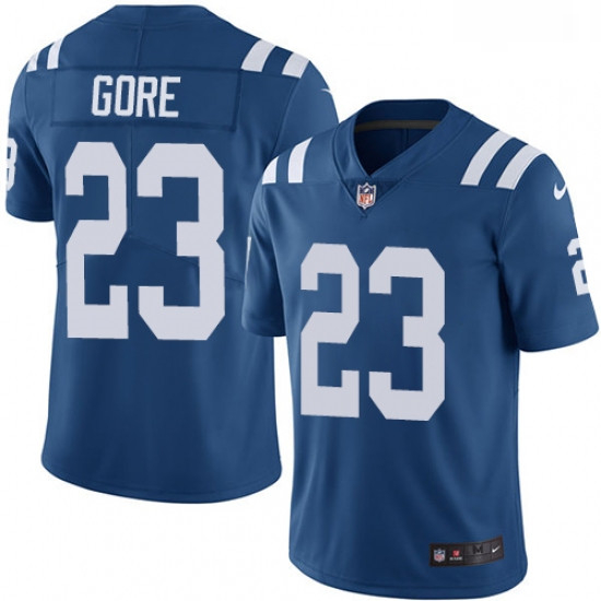 Youth Nike Indianapolis Colts 23 Frank Gore Royal Blue Team Color Vapor Untouchable Limited Player N