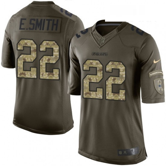 Youth Nike Dallas Cowboys 22 Emmitt Smith Elite Green Salute to 