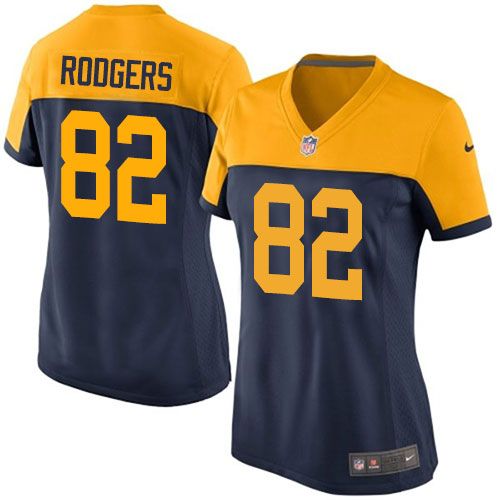 Nike Packers #82 Richard Rodgers Navy Blue Alternate Womens Stit