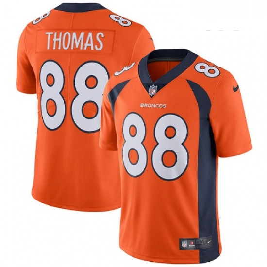 Youth Nike Denver Broncos 88 Demaryius Thomas Orange Team Color Vapor Untouchable Limited Player NFL