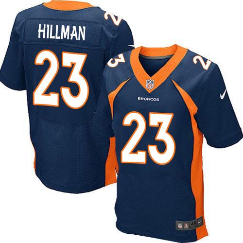 Nike Broncos #23 Ronnie Hillman Navy Blue Alternate Mens Stitche