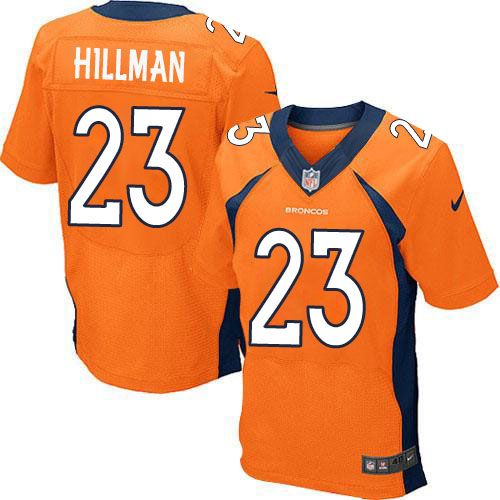 Nike Broncos #23 Ronnie Hillman Orange Team Color Mens Stitched NFL New Elite Jersey