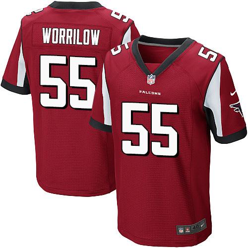 Nike Falcons #55 Paul Worrilow Red Team Color Mens Stitched NFL 