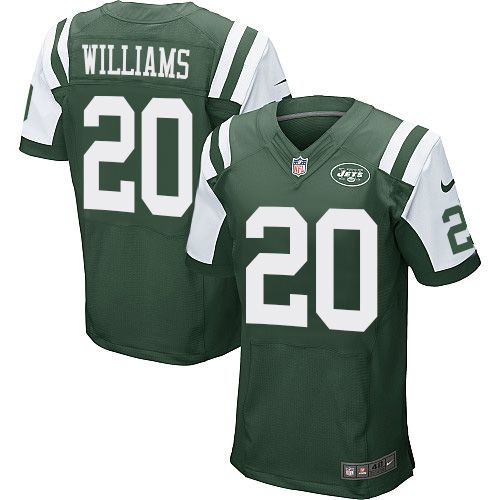 Nike Jets #20 Marcus Williams Green Team Color Mens Stitched NFL Elite Jersey