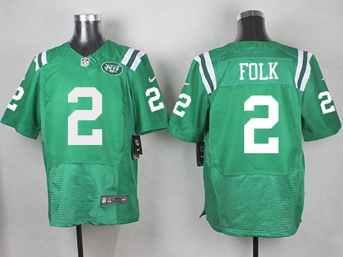 Nike Jets 2 Nick Folk Green Mens Stitched NFL Elite Rush Jersey