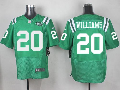 Nike Jets 20 Marcus Williams Green Mens Stitched NFL Elite Rush Jersey