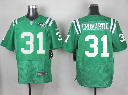 Nike Jets 31 Antonio Cromartie Green Mens Stitched NFL Elite Rus