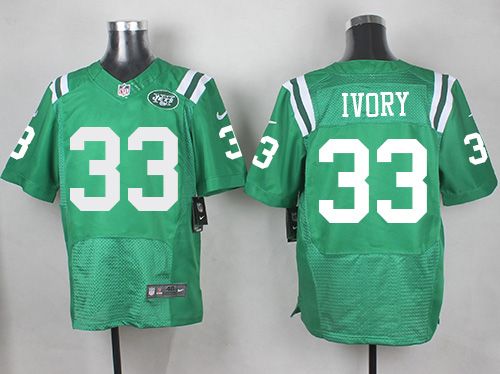 Nike Jets 33 Chris Ivory Green Mens Stitched NFL Elite Rush Jersey