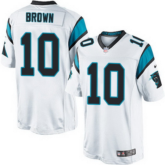 Nike Panthers #10 Philly Brown White Team Color Mens Stitched NF