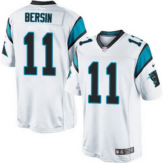 Nike Panthers #11 Brenton Bersin White Team Color Mens Stitched 