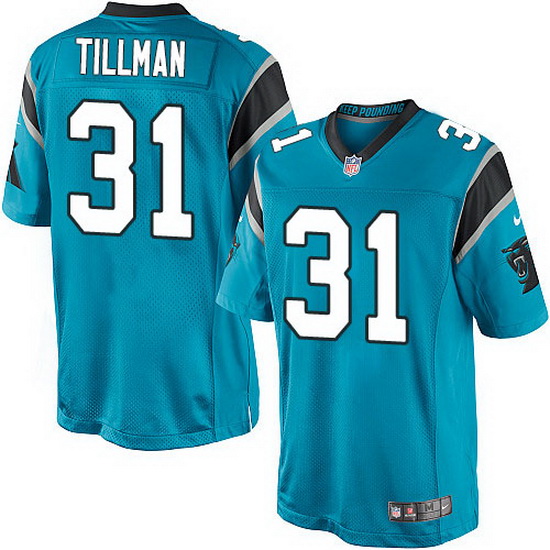 Nike Panthers #31 Charles Tillman Blue Team Color Mens Stitched 