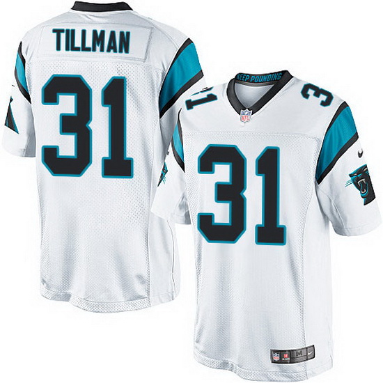 Nike Panthers #31 Charles Tillman White Team Color Mens Stitched
