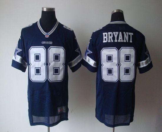 Nike Cowboys #88 Dez Bryant Navy Blue Team Color Mens Stitched NFL Elite Jersey