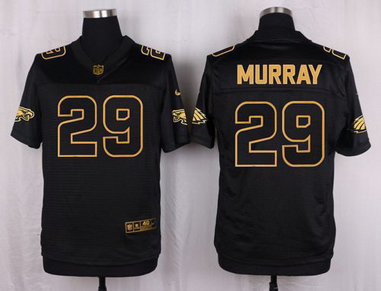 Nike Eagles #29 DeMarco Murray Black Mens Stitched NFL Elite Pro Line Gold Collection Jersey