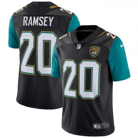 Youth Nike Jacksonville Jaguars 20 Jalen Ramsey Black Alternate Vapor Untouchable Limited Player NFL