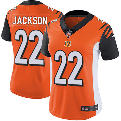 Nike Bengals #22 William Jackson Orange Alternate Womens Stitched NFL Vapor Untouchable Limited Jers