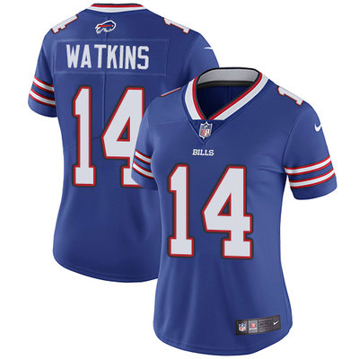 Nike Bills #14 Sammy Watkins Royal Blue Team Color Womens Stitched NFL Vapor Untouchable Limited Jer